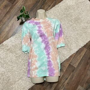 Nike Oversized Pastel Wild Tie Dye Short Sleeve Crewneck Pullover Max 90 Tee